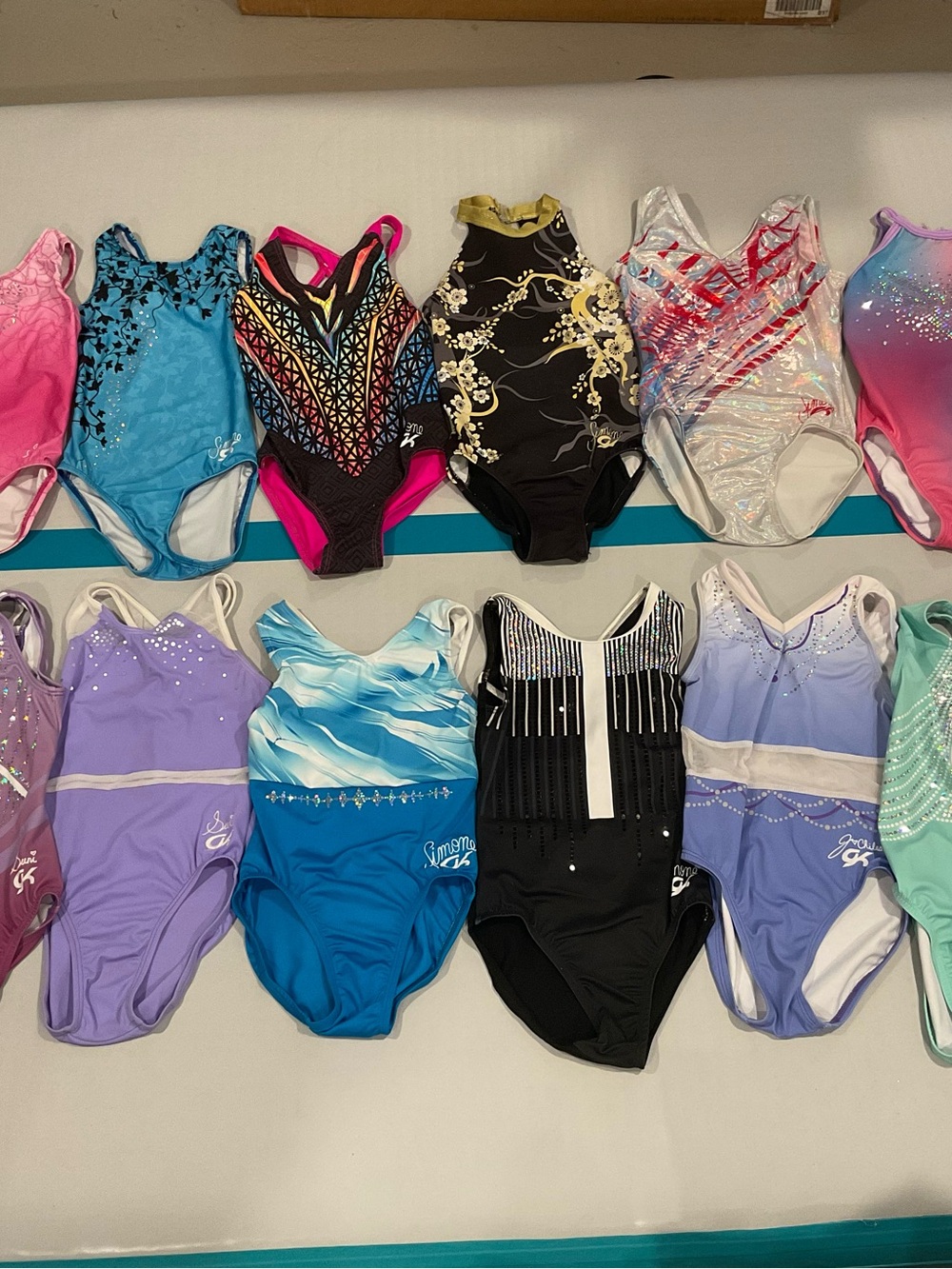 SylviaP sz8 Riley Rainbow Ombre Tank Leotard - Picture 6 of 13